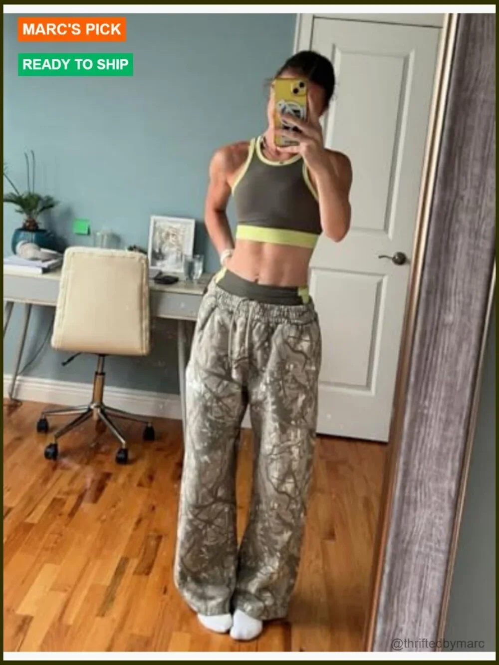Baggy Camo Cargo Joggers with Pockets Sweatpants Men